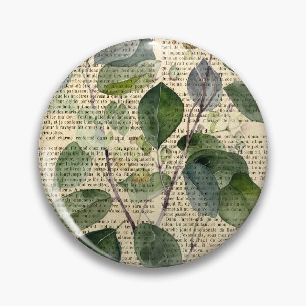 Item preview,  Botanical print, on old book page  designed and sold by Art by Lilia.