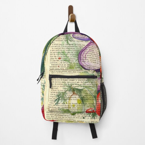 Item preview, Botanical print, on old book page - vegetables designed and sold by Art by Lilia.