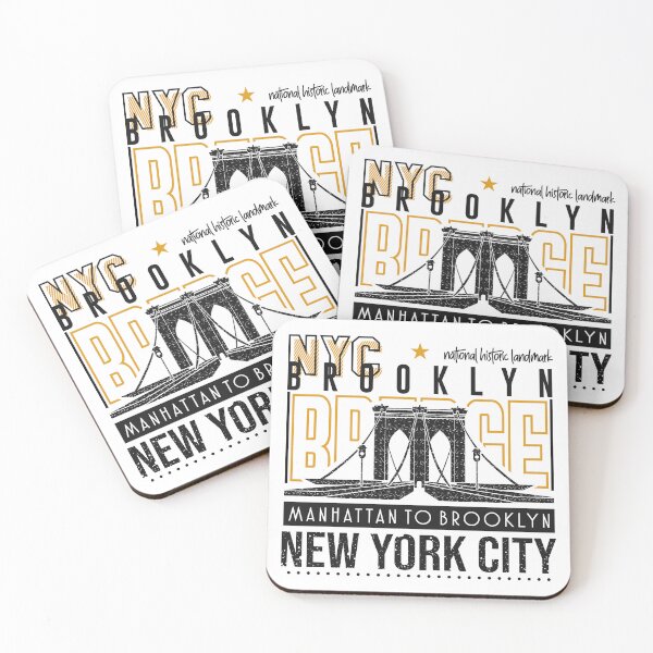 Item preview, Grunge Brooklyn Bridge Historic Landmark Illustration designed and sold by xposedbydesign.