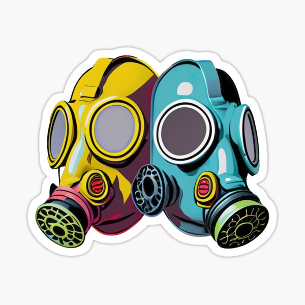 Cyberpunk Anime Girl Gas Mask Military Stock Vector (Royalty Free