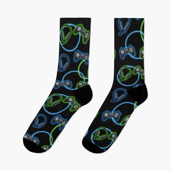 Item preview, Video Game Neon Blue & Green Pattern designed and sold by idovedesign.
