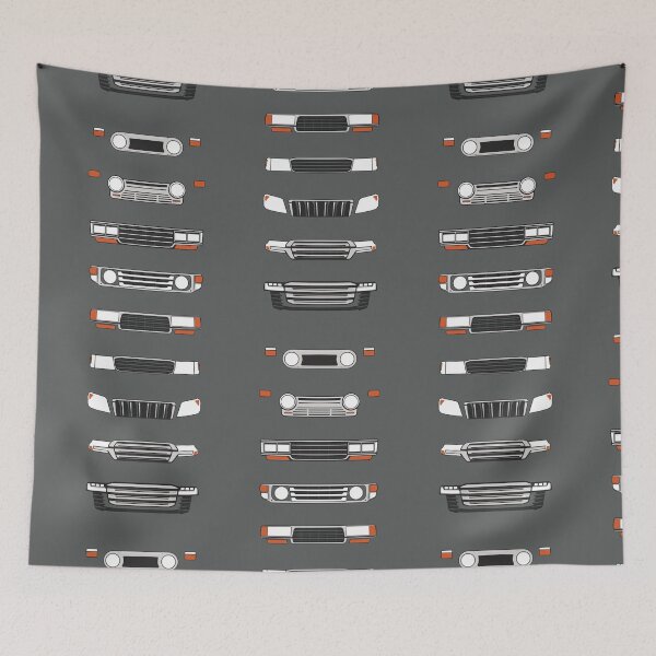 Item preview, Simple headlight and grill design of the evolution of the most indestructible SUV ever made -  40 Series, FJ55, FJ62, FJ70, FZJ80, UZJ100, J150, USJ200, J300 designed and sold by ApexFibers.