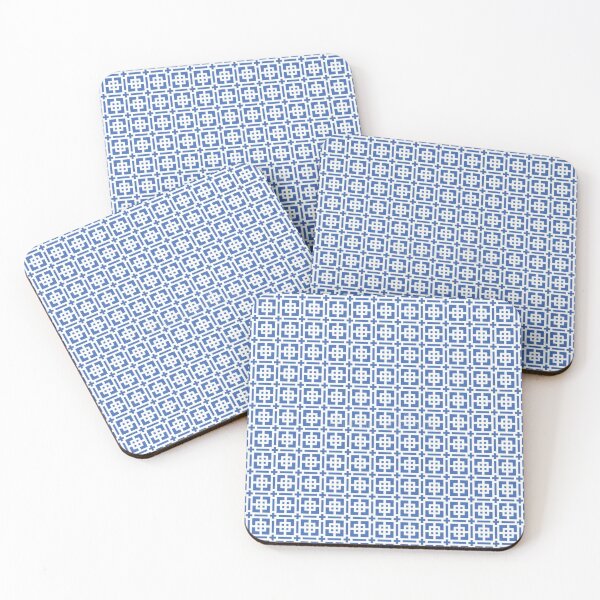 Item preview,  fes blue moroccan geometric pattern mosaic designed and sold by thats2gay.