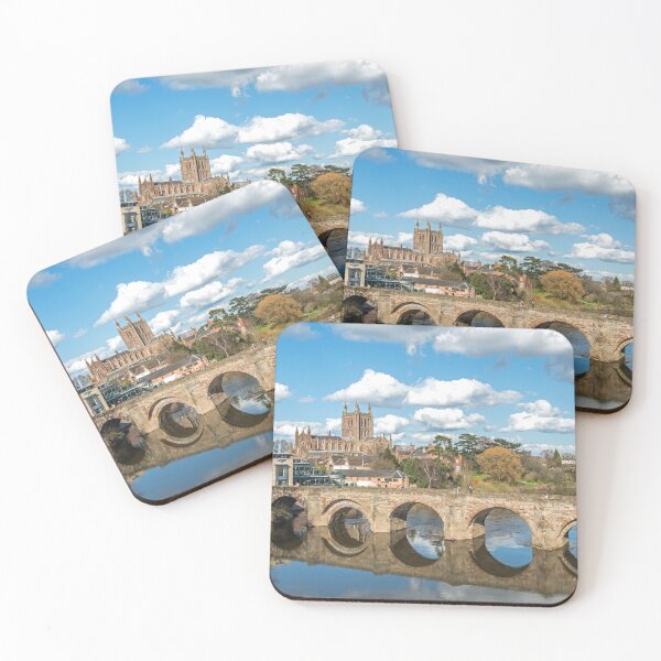 Item preview, River Wye at Hereford with the arched bridge and cathedral designed and sold by Cameranick.