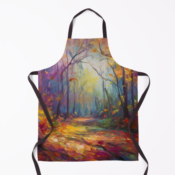 Item preview, Impressionistic woods painting 9 designed and sold by Red Witch Art.