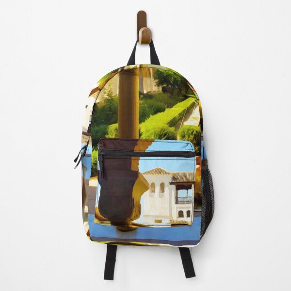 Item preview, The Generalife Gardens - Alhambra. Image made using triangles. designed and sold by EdgyEdgeArt.