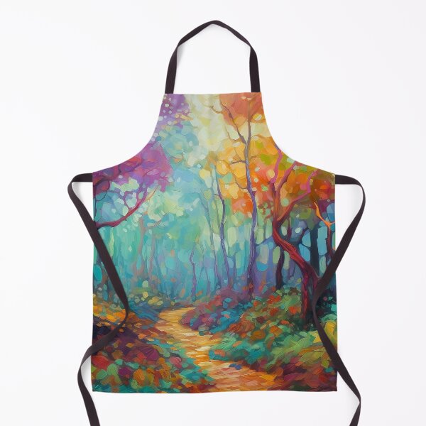 Item preview, Impressionistic woods painting 10 designed and sold by Red Witch Art.