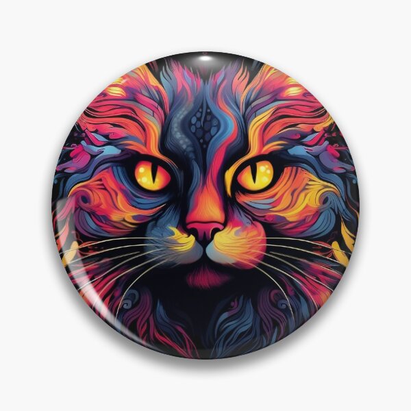 Item preview, Psychedelic Cat: Mystical Whiskers designed and sold by PsyCloth.