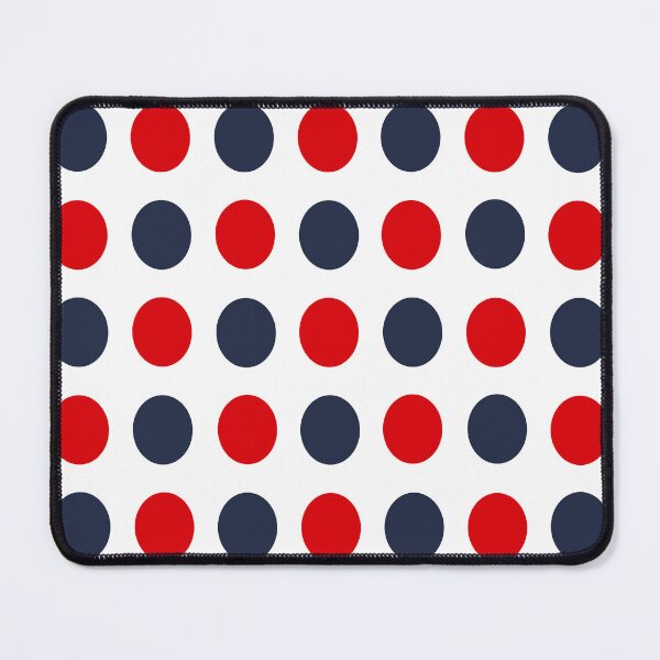 Item preview, RED, NAVY BLUE and WHITE Symmetrical POLKA DOTS  designed and sold by RachelMacht.
