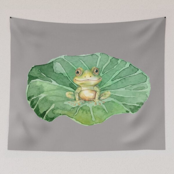 Item preview, Watercolor frog-frog lover designed and sold by watercolorpic.