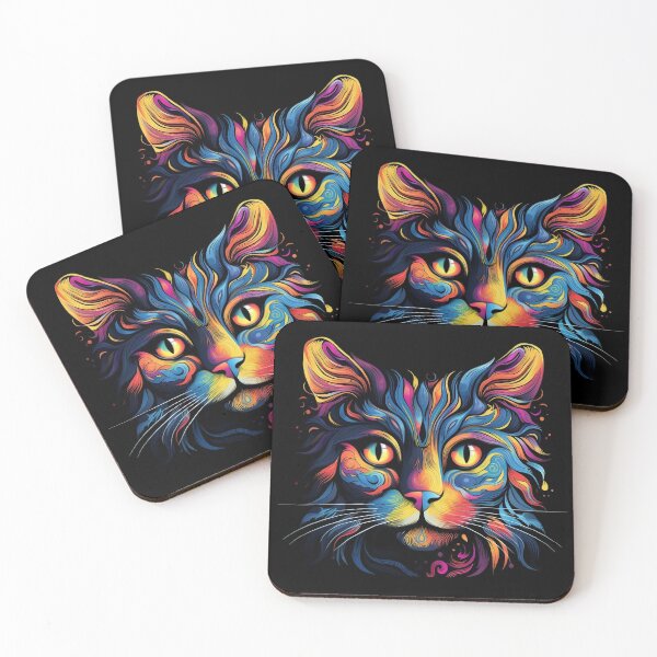 Item preview, Psychedelic Small Cat: Miniature Wonder designed and sold by PsyCloth.