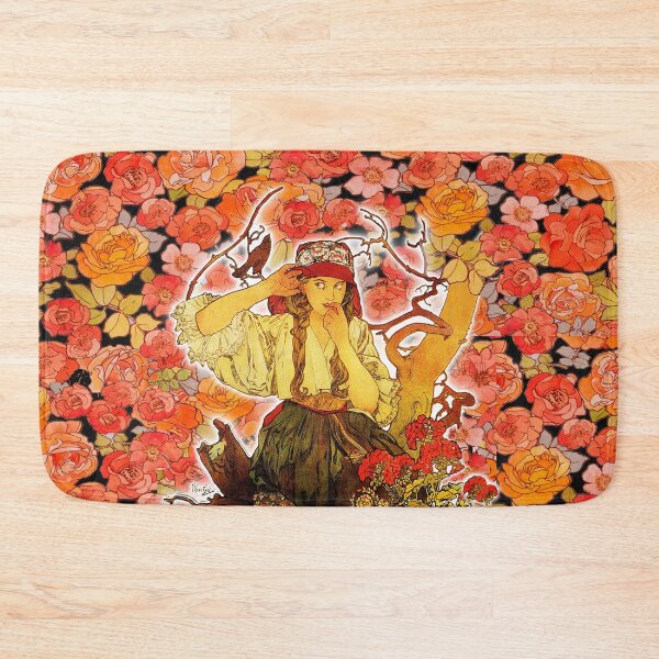Item preview, HD. Alphonse Mucha - Music: Moravian Teachers Choir. Baroque background version by Mindthecherry designed and sold by MINDTHECHERRY.
