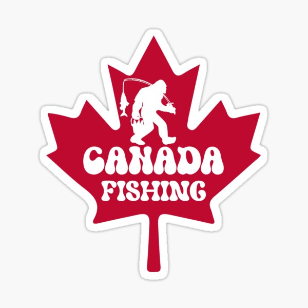 Funny Fishing Canada Stickers for Sale