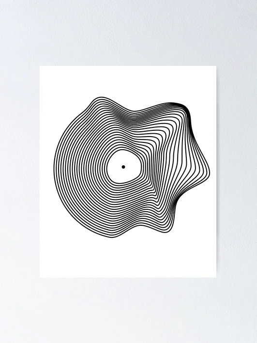 Music CD Optical Art Illusion