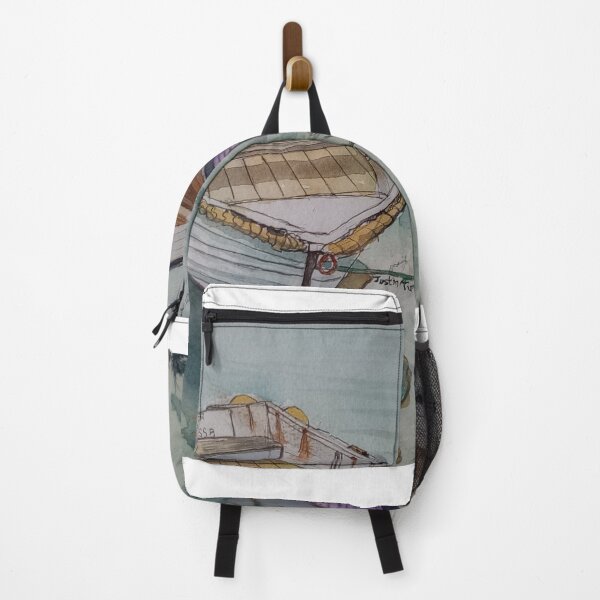 Item preview, Two boats in the harbor designed and sold by Justin Turney Art.