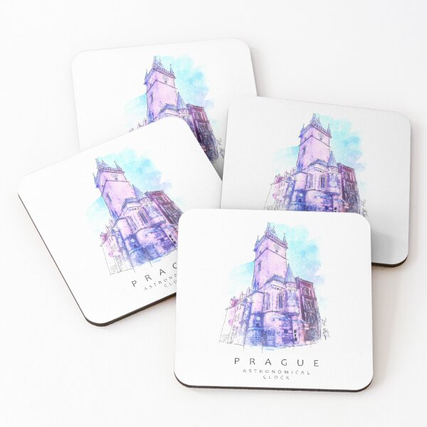 Item preview, Prague Astronomical Clock in Watercolor and Ink Sketching designed and sold by ShubhankarK.