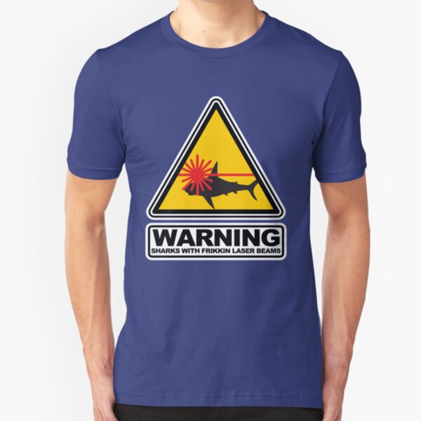 Sharks with Frikkin Laser Beams Slim Fit T-Shirt