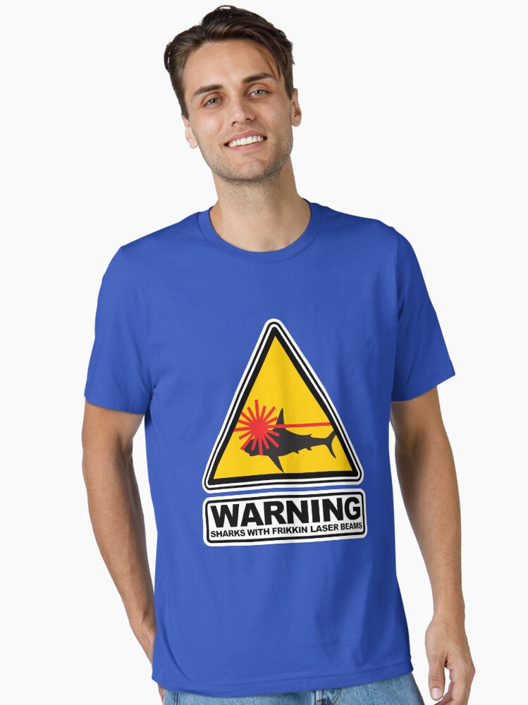 Thumbnail 1 of 7, Essential T-Shirt, Sharks with Frikkin Laser Beams designed and sold by McPod.