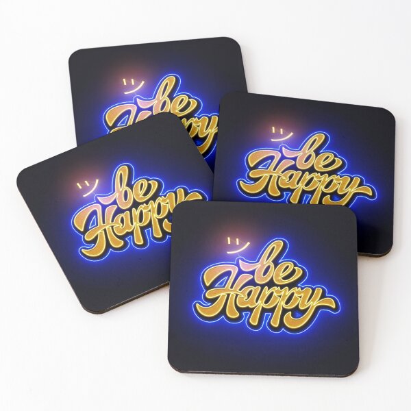 Item preview, Neon Graphic Design: Be Happy designed and sold by HIKARI Creations.