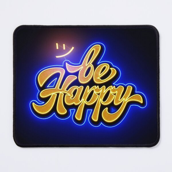 Item preview, Neon Graphic Design: Be Happy designed and sold by HIKARI Creations.