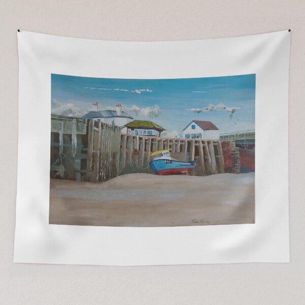 Item preview, Fishing Boat in the Harbor designed and sold by Justin Turney Art.