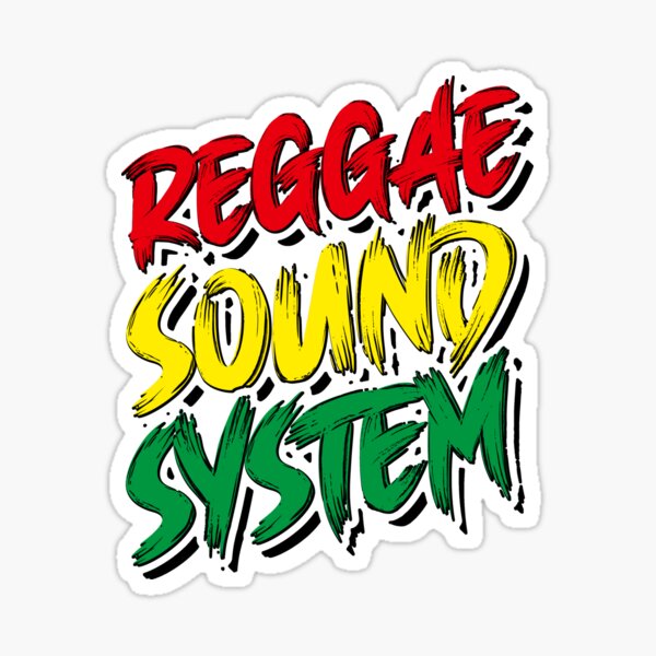 Item preview, Reggae Sound System - Jamaica - Rasta designed and sold by BabyYodaSticker.