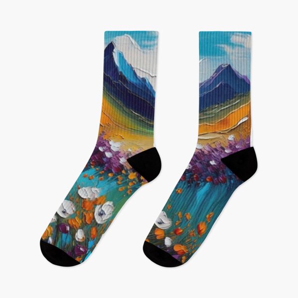 Item preview, Flowers in a Mountain Valley designed and sold by kultomatic.