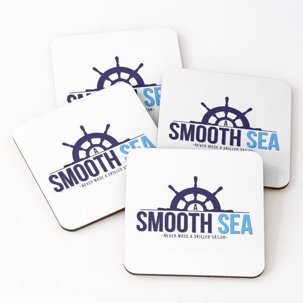 Item preview, A Smooth Sea Never Made A Skilled Sailor designed and sold by Nauti & Nice Co.  Coastal Apparel Line.