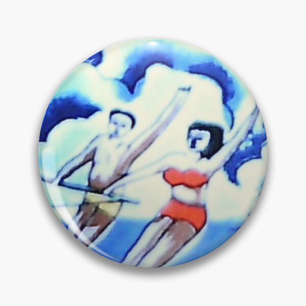 Item preview, reto water skiing couple designed and sold by thats2gay.