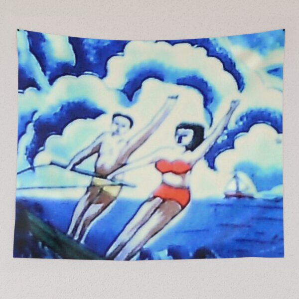 Item preview, reto water skiing couple designed and sold by thats2gay.