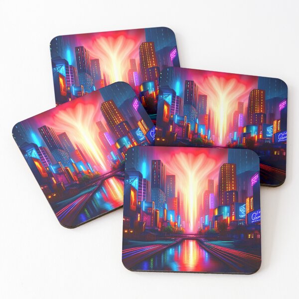 Item preview, Cyber City Canal designed and sold by Ink Art Design.