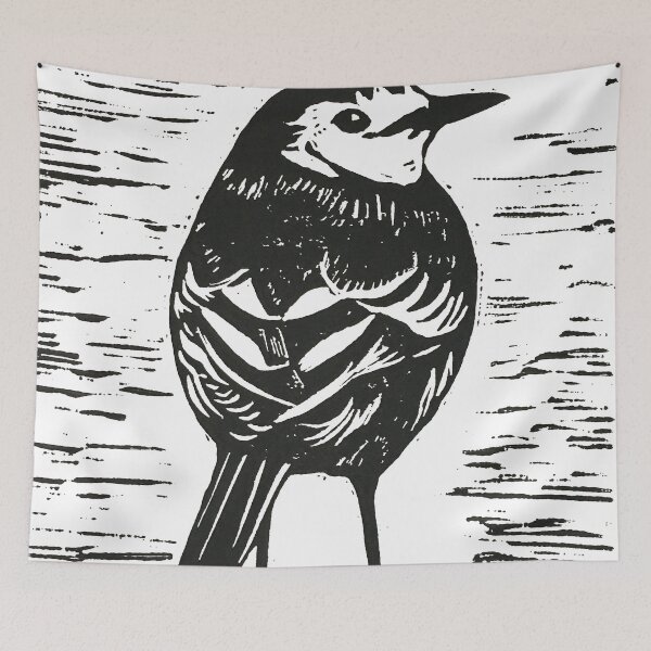 Item preview, Hello! I'm a Pied Wagtail :-) designed and sold by PrintsByJane.