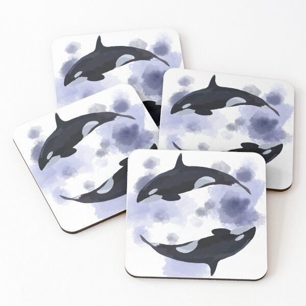 Item preview, Whale retro ying and yang designed and sold by Quirkypieces.