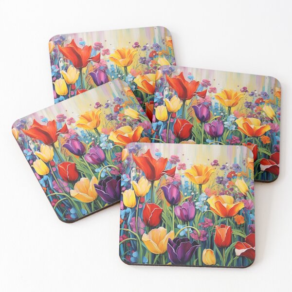 Item preview, Vibrant Hues of Tulips designed and sold by Puristock.