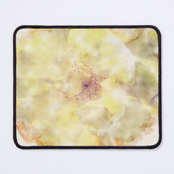 Item preview, Vista en planta acuarela minimalista de una rosa de perro amarilla. designed and sold by bailey-cooper.
