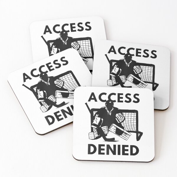Item preview, Access Denied Hockey Goalie Raglan   designed and sold by RandolphRVogel.