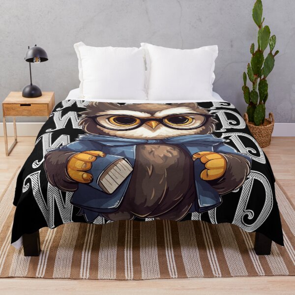 Aperçu de l'œuvre Magicien Mignon Kawaii Night Owl Potterhead créée et vendue par LOT7Clothing.