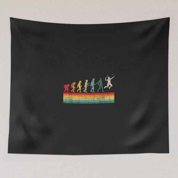 Item preview, Badminton Evolution - Retro Sports Lover Shuttlecock  designed and sold by RandolphRVogel.