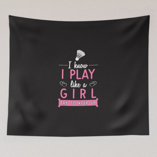 Item preview, Badminton Lover  Girls Badminton Gift  I Play Like A Girl Pullover  designed and sold by RandolphRVogel.