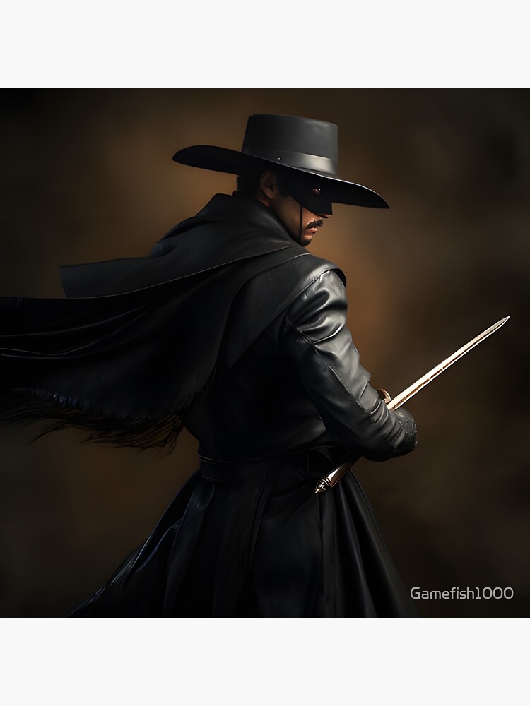 Zorro, Don Diego De La Vega Art Print for Sale by Gamefish1000