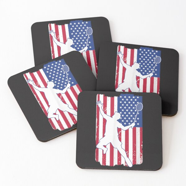 Item preview, Badminton Player Badminton USA Team Coach American Flag  designed and sold by RandolphRVogel.