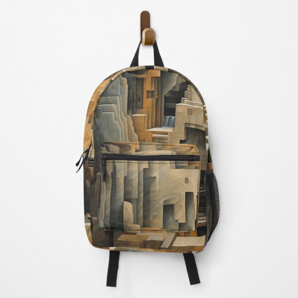 Item preview, Geometric Waterfall: A Cubist Perspective - 2 designed and sold by Moisky Art.