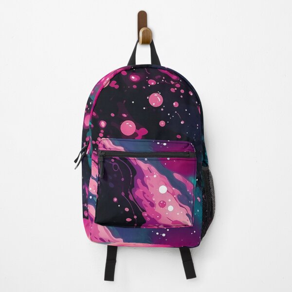 Item preview, Space to Breathe Pattern 3, pink streaks of the universe peeling back, black hole emerging like a soda float spilling out across the universe, feels big. Astronomy and possibly science. designed and sold by FoxRobinRabbit.