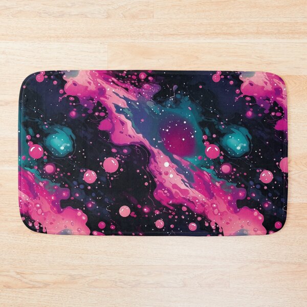Item preview, Space to Breathe Pattern 3, pink streaks of the universe peeling back, black hole emerging like a soda float spilling out across the universe, feels big. Astronomy and possibly science. designed and sold by FoxRobinRabbit.