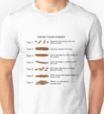 Know your enemy , Bristol stool chart Unisex T-Shirt