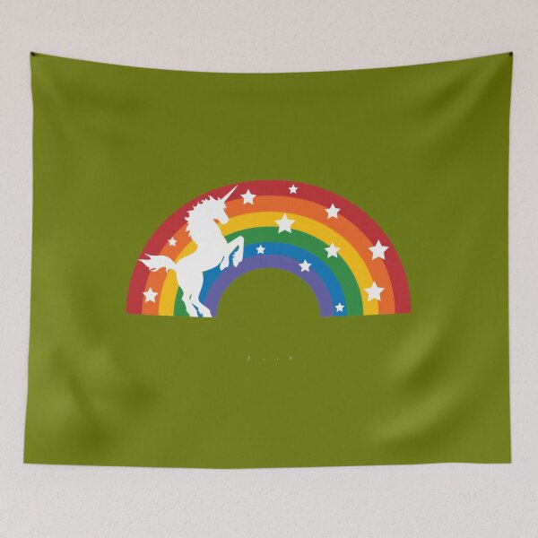 Item preview, Retro Unicorn and Rainbow 	 	 designed and sold by ocxwiyxhchj3.