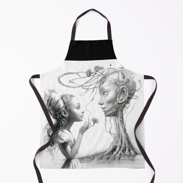 Item preview, Otherworldly Cosmic Connection: A Surreal Pencil Illustration designed and sold by Art-dios.