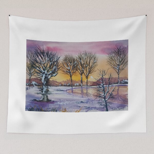 Item preview, Sunset in the snow designed and sold by Justin Turney Art.