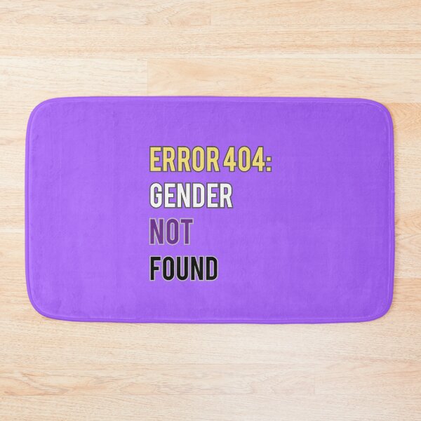 Item preview, Error 404: Gender not found (Non-binary Flag Colours) designed and sold by NyxSunflower.