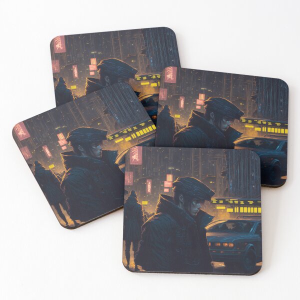 Item preview, Science Fiction Men in the neo noir city designed and sold by Matthew Nikolaj.